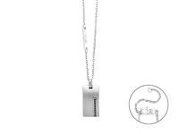 Necklace 4US: Cesare Paciotti Man Primavera Estate 25 in Steel 4UCL7837